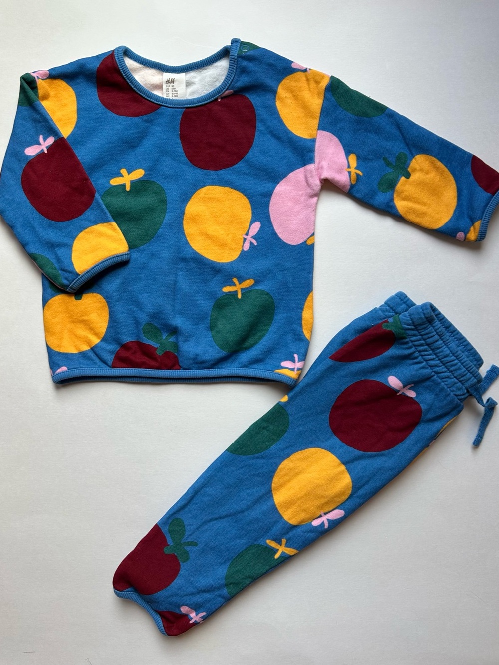 H&M Cotton Fleece Apple Sweat Set